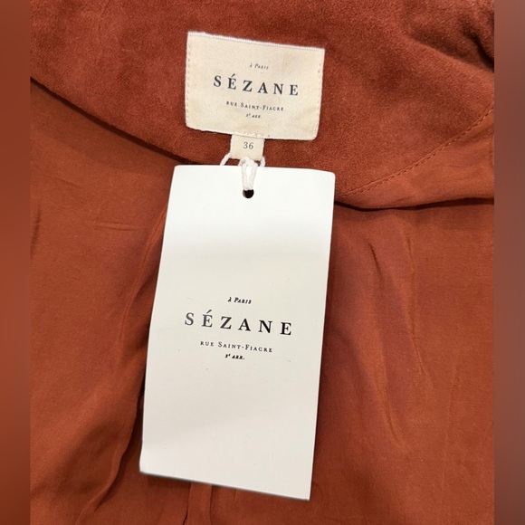 Sézane Women's Yuma Brown Fringe Jacket - Picture 13 of 13